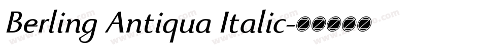 Berling Antiqua Italic字体转换